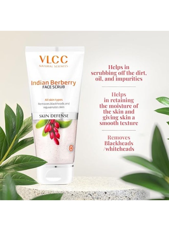 VLCC Indian Berberry Face Scrub - 80g | Gentle Scrub | Helps remove Dead Skin Cells | Clears Skin and Helps remove Blackheads | Rich in Antioxidants | Helps improve Skin Texture. - Image 3